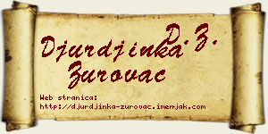 Đurđinka Zurovac vizit kartica